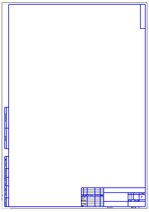 рамка для чертежа формата А2 вертикальной ориентации с основной надписью