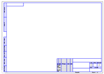 рамка горизонтального формата для чертежей формата А3 в Компасе