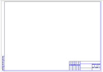 Шаблон для строительного чертежа формата А2 (горизонтальный)