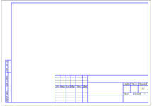 Шаблон для строительного чертежа формата А4 (горизонтальный)